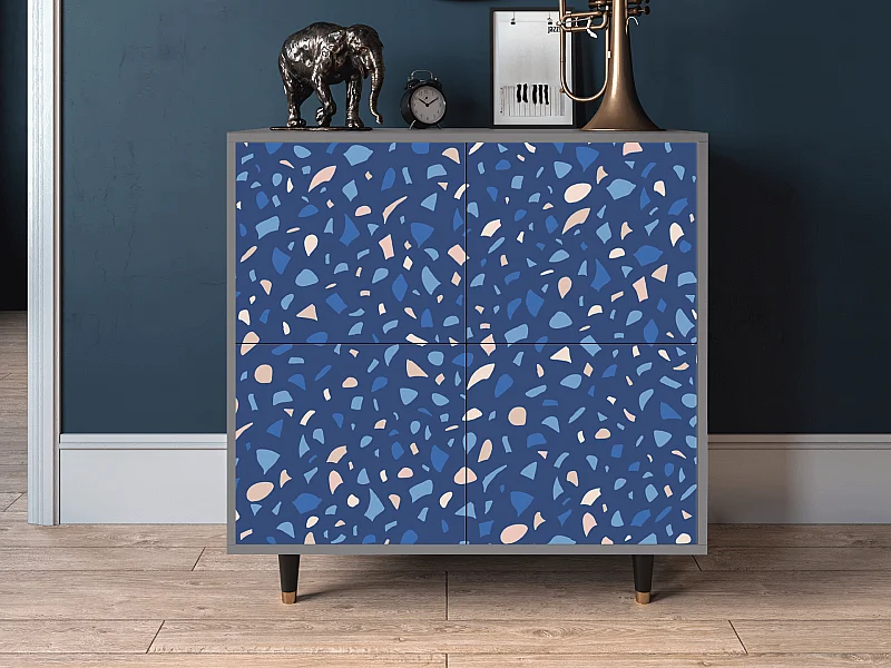 Kredens - 94x96x48 cm - BS3 - Soap Whirpool, Szary