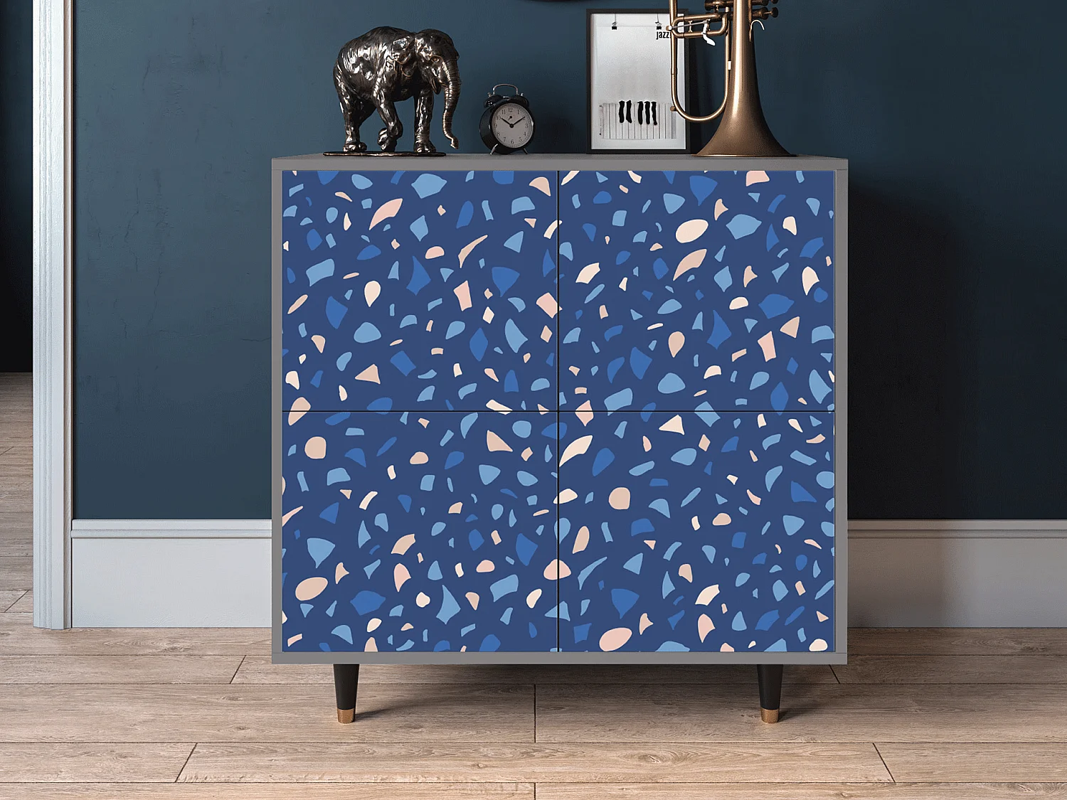 Dressoir - 94x96x48 cm - BS3 - Soap Whirpool, Grijs