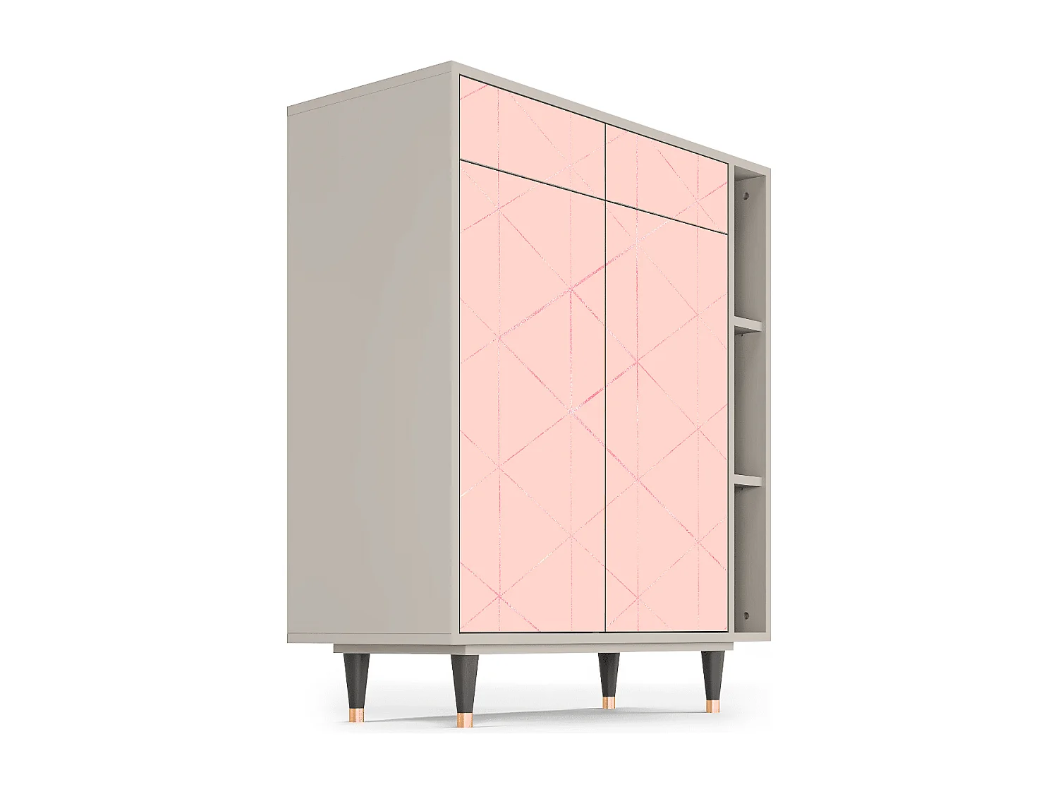 Credenza - 96х110х41 cm - BS6 - Rose Quartz, Sabbia