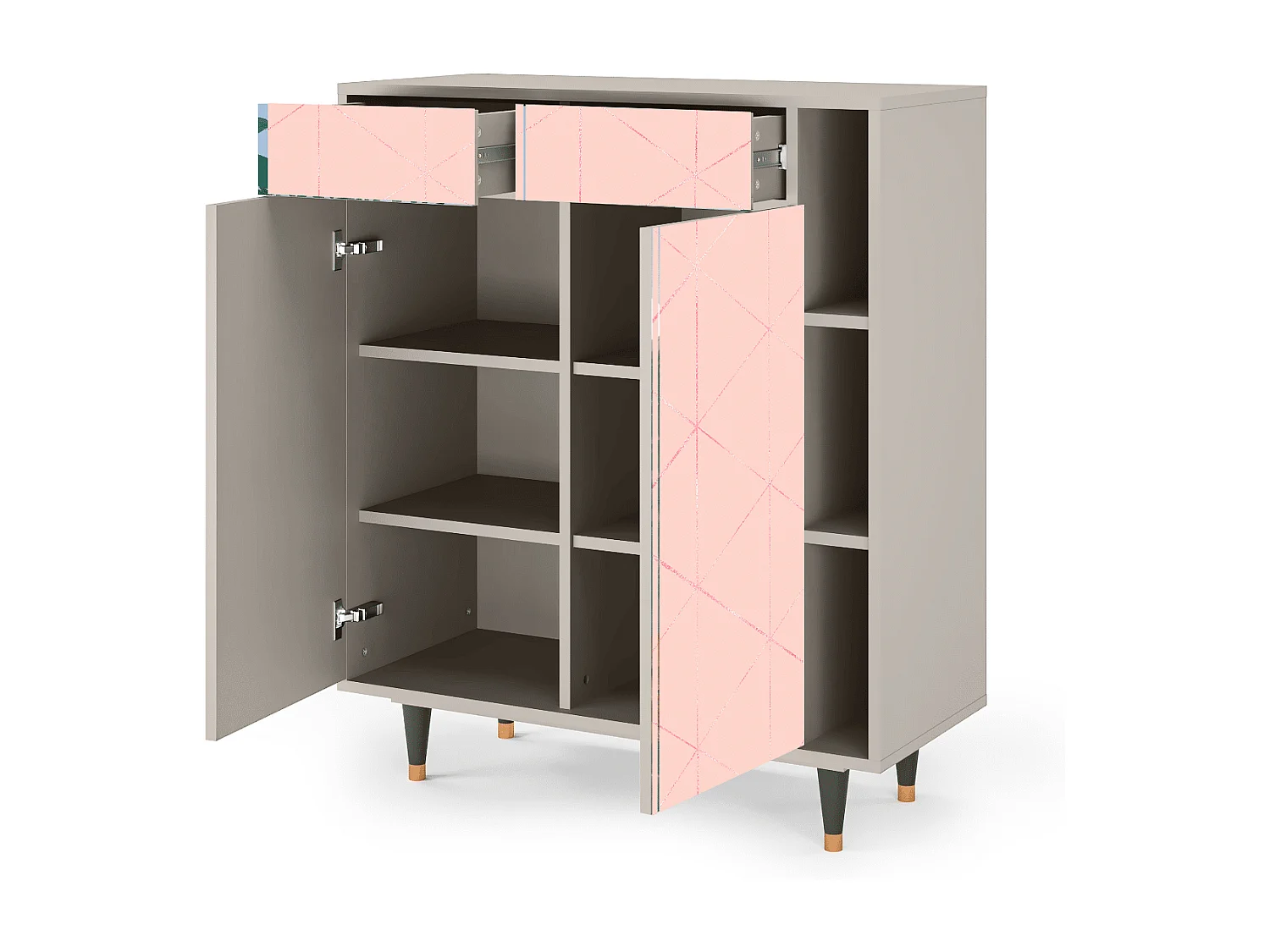 Credenza - 96х110х41 cm - BS6 - Rose Quartz, Sabbia