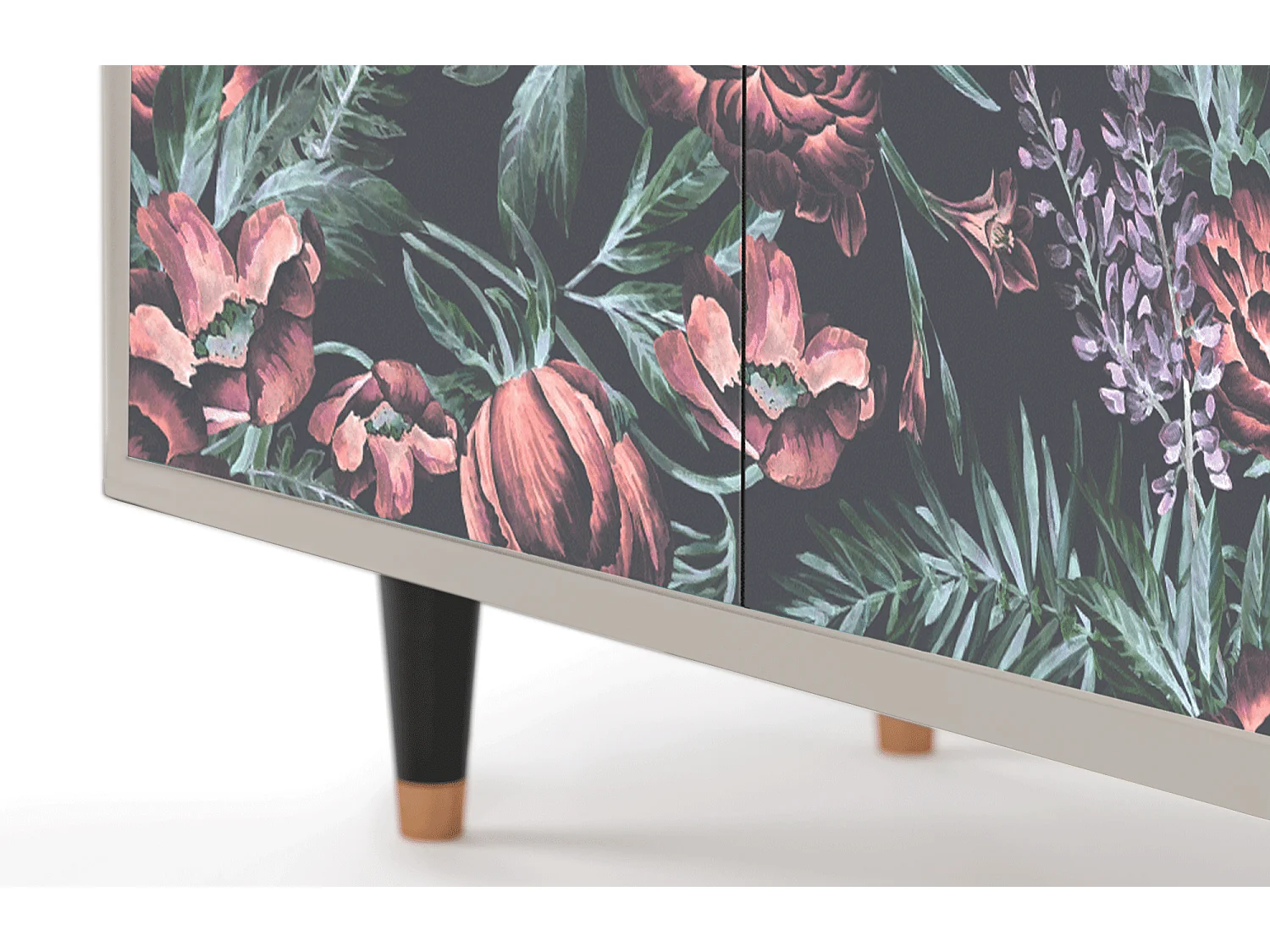 Aparador - 94x96x48 cm - BS3 - Dark Peonies, Areia