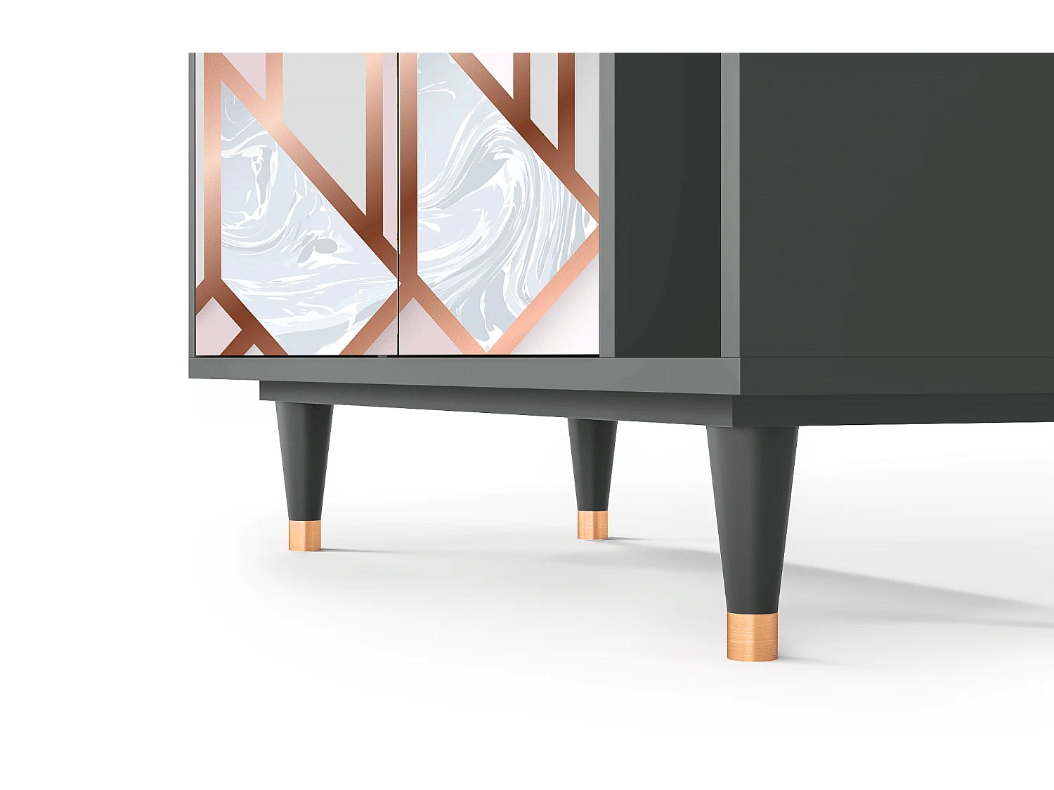 Dressoir - 96х110х41 cm - BS6 - Champagne Story, Antraciet