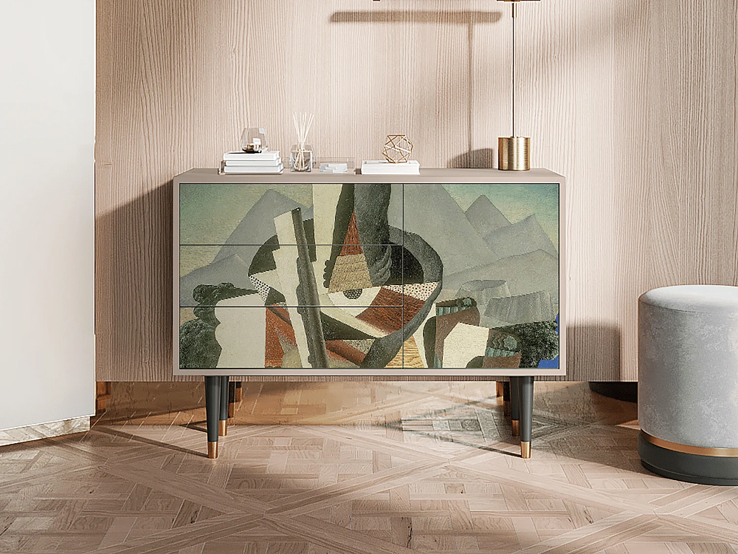 Buffet - 115х84х41 cm - S3 - The Cubist Paintings , Latte
