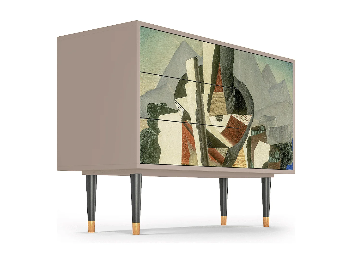Buffet - 115х84х41 cm - S3 - The Cubist Paintings , Latte