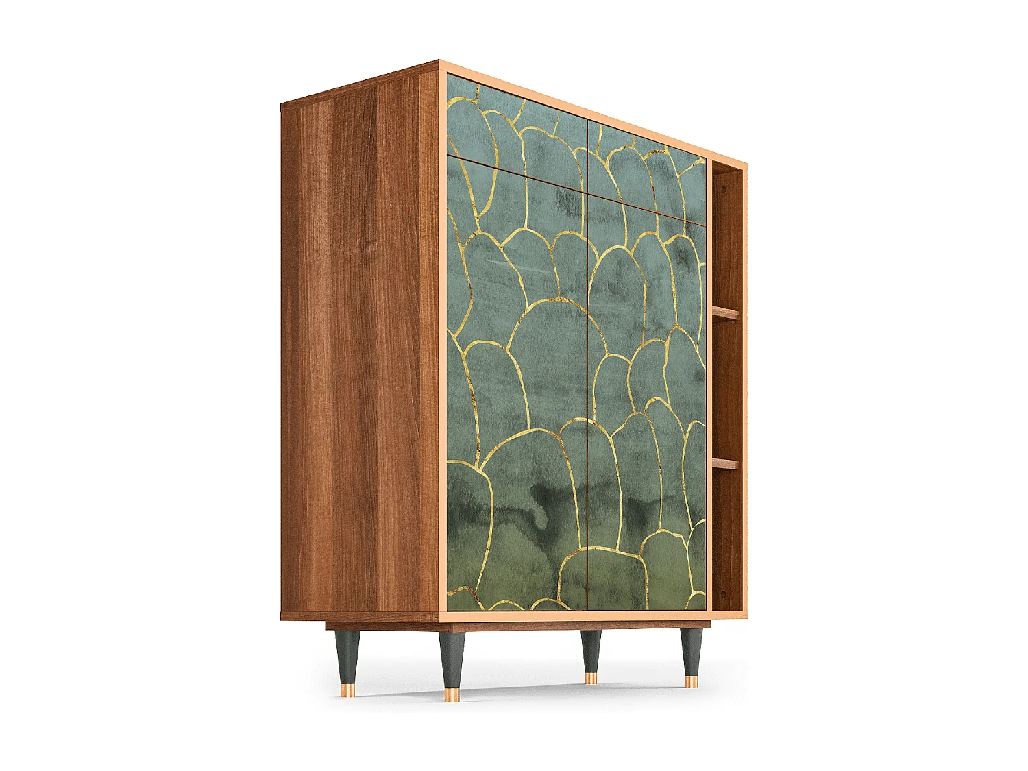 Aparador - 96х110х41 cm - BS6 - Magnificent Water Lily, Nogal