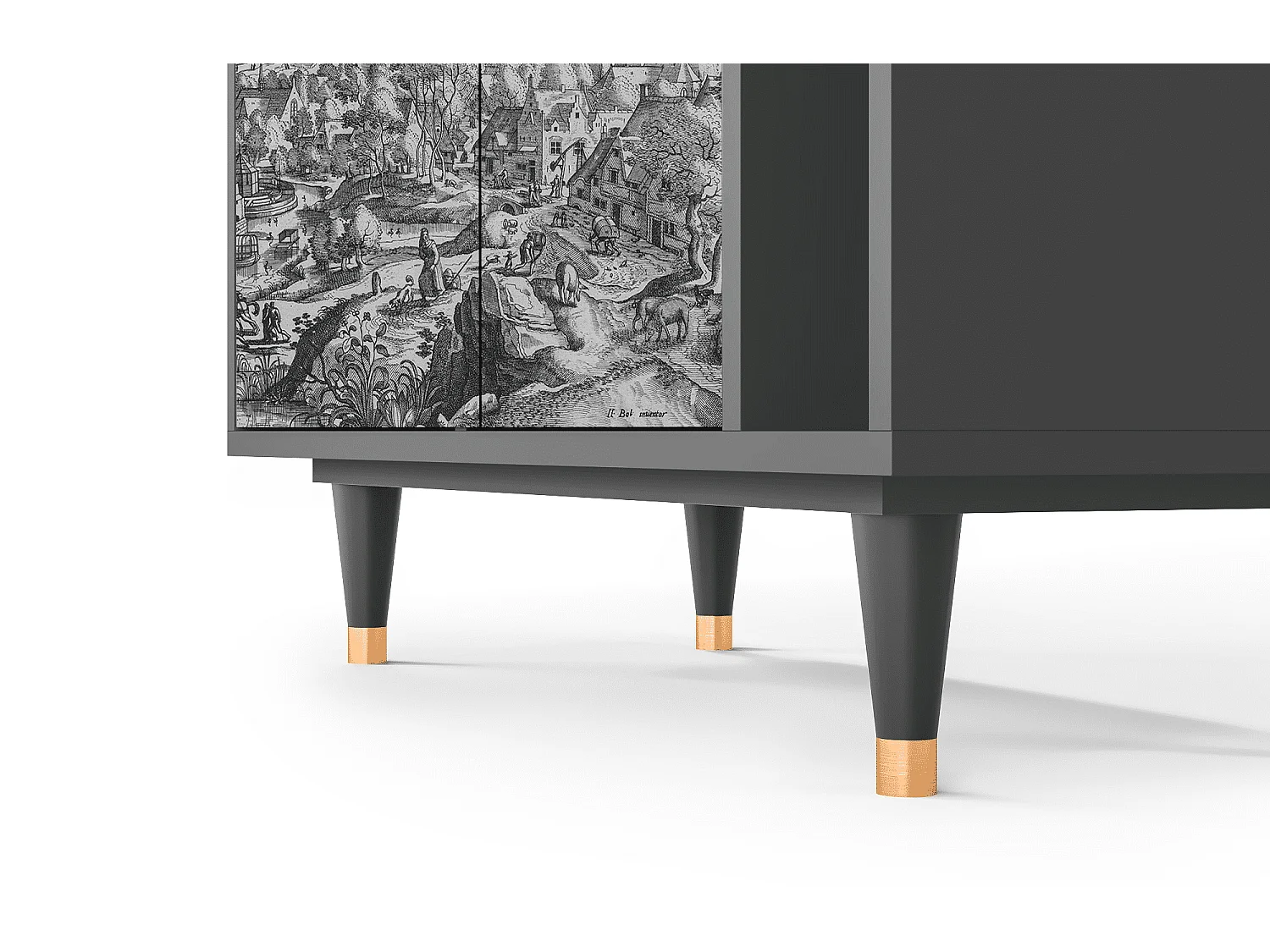 Buffet - 96х110х41 cm - BS6 - Bird Dropping, Anthracite