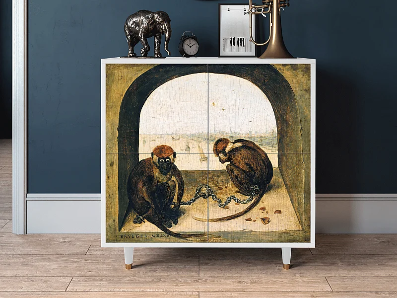 Buffet - 94x96x48 cm - BS3 - Two Monkeys, Blanc