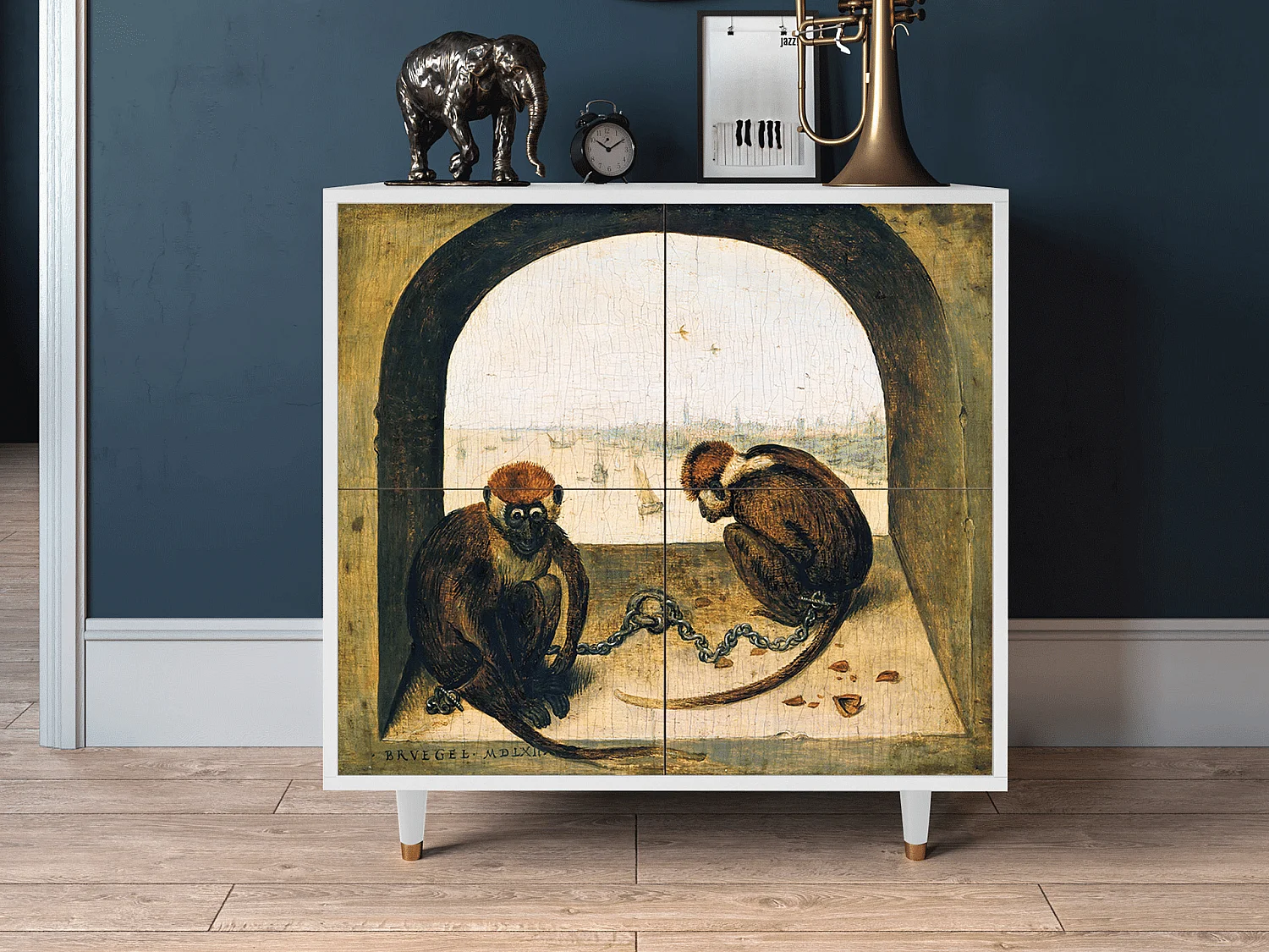 Buffet - 94x96x48 cm - BS3 - Two Monkeys, Blanc