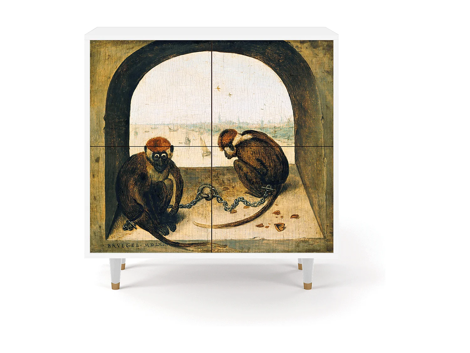 Buffet - 94x96x48 cm - BS3 - Two Monkeys, Blanc