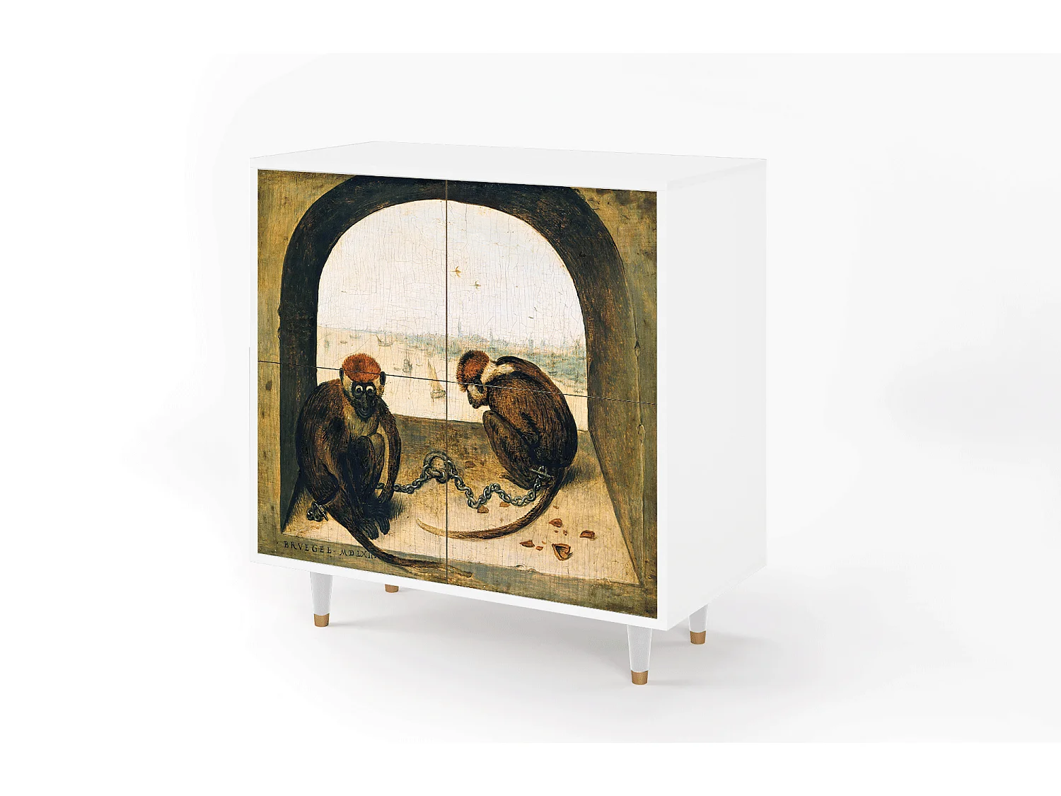 Buffet - 94x96x48 cm - BS3 - Two Monkeys, Blanc
