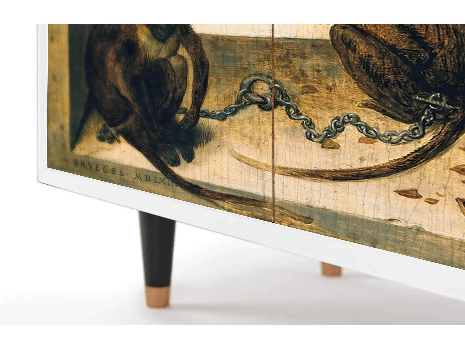 Buffet - 94x96x48 cm - BS3 - Two Monkeys, Blanc