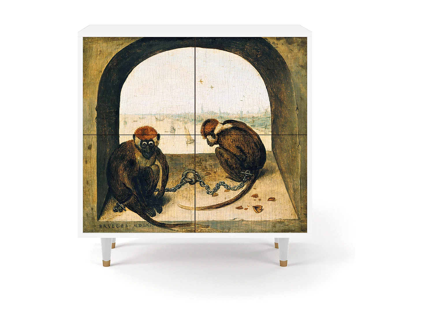 Buffet - 94x96x48 cm - BS3 - Two Monkeys, Blanc