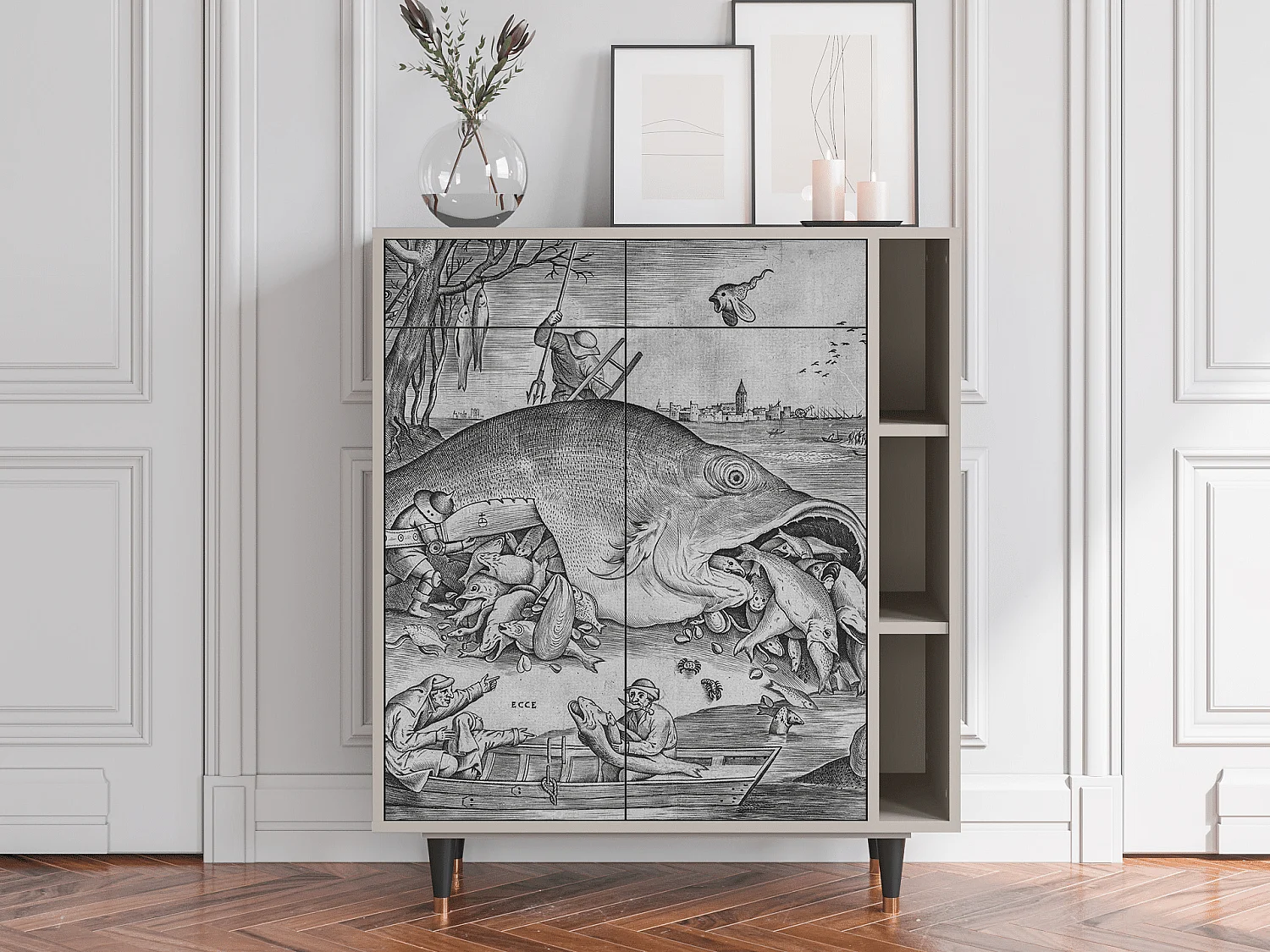 Credenza - 96х110х41 cm - BS6 - Big Fish Eat Little, Sabbia