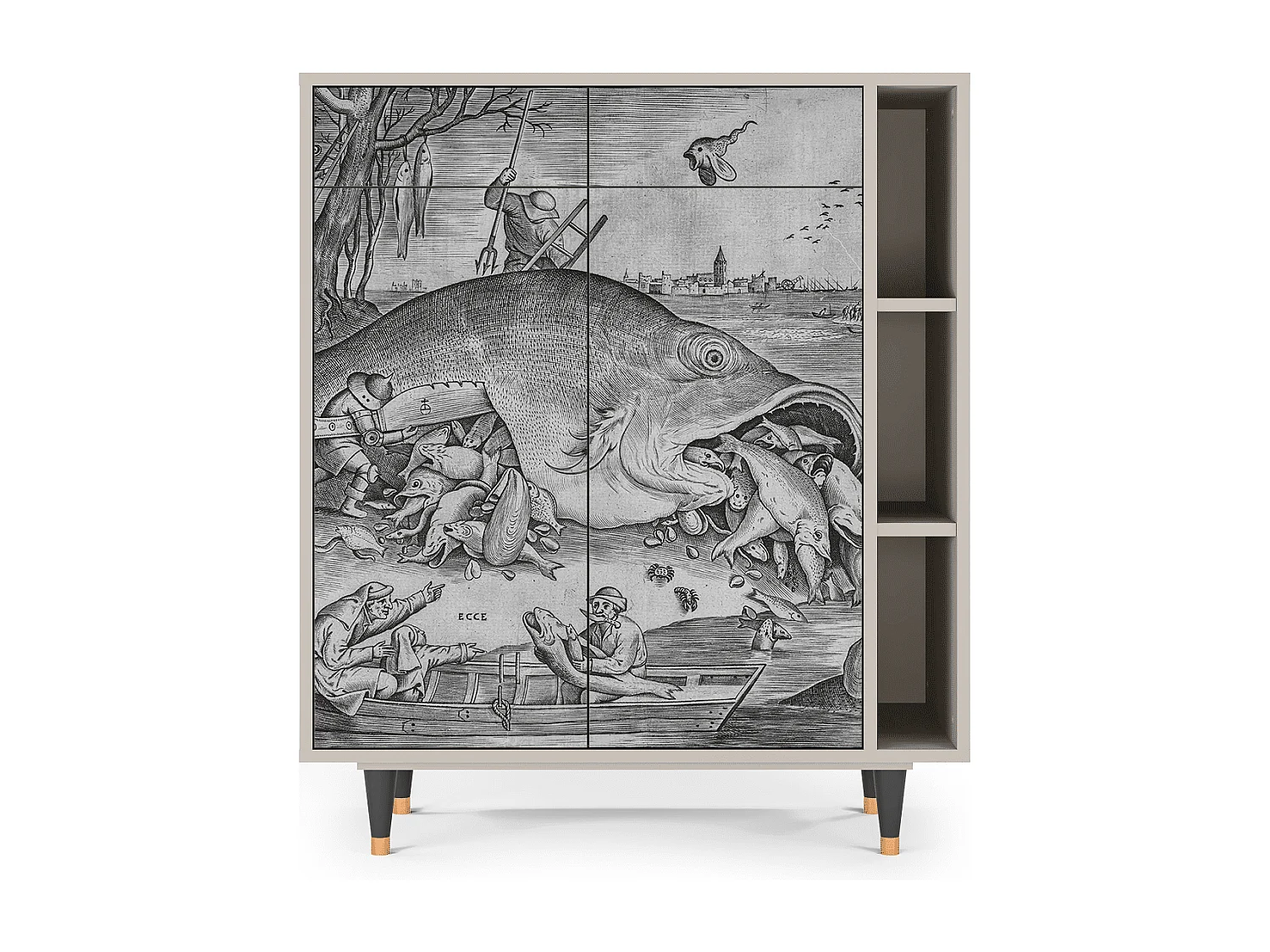 Credenza - 96х110х41 cm - BS6 - Big Fish Eat Little, Sabbia