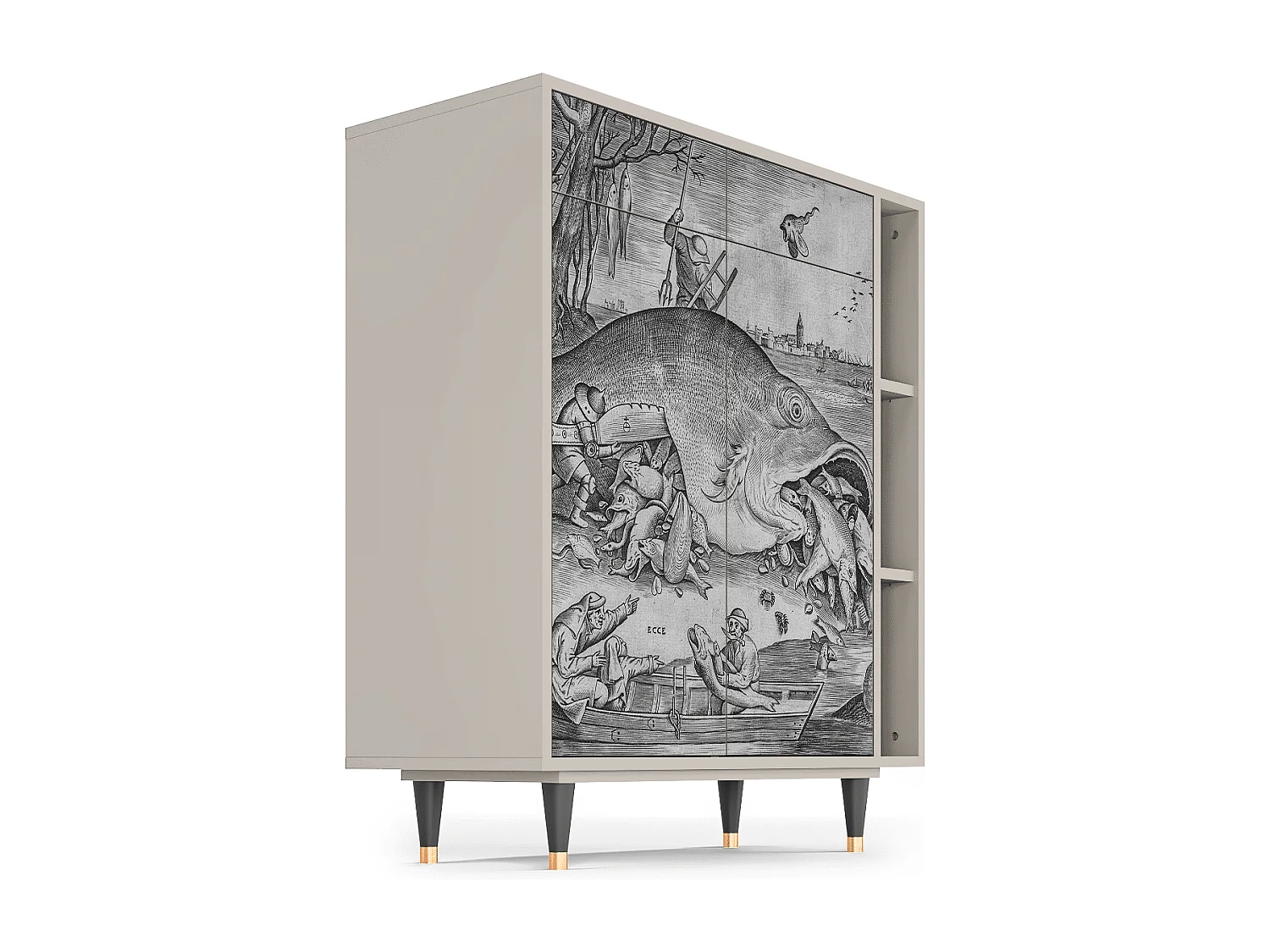 Credenza - 96х110х41 cm - BS6 - Big Fish Eat Little, Sabbia