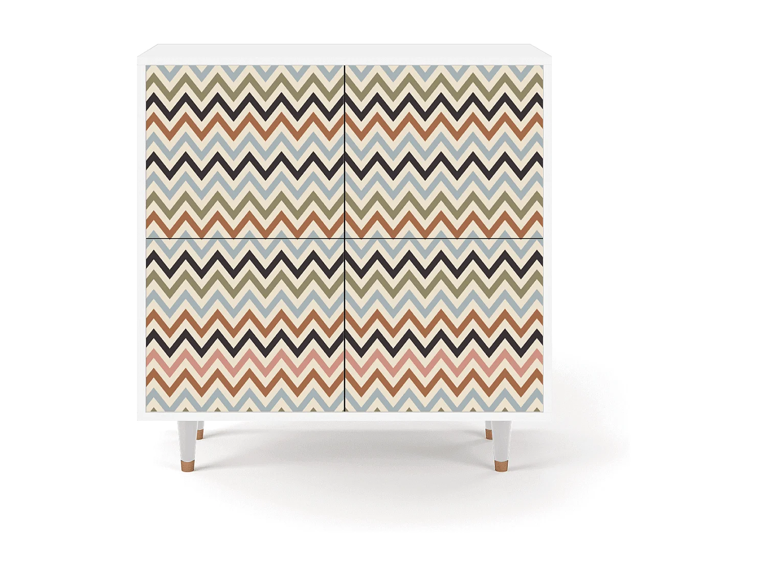 Buffet - 94x96x48 cm - BS3 - Bright Ripple, Blanc