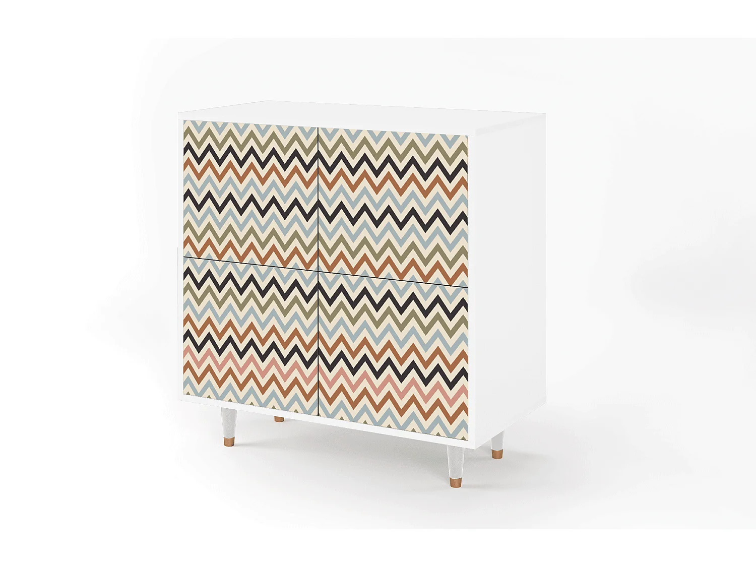 Buffet - 94x96x48 cm - BS3 - Bright Ripple, Blanc