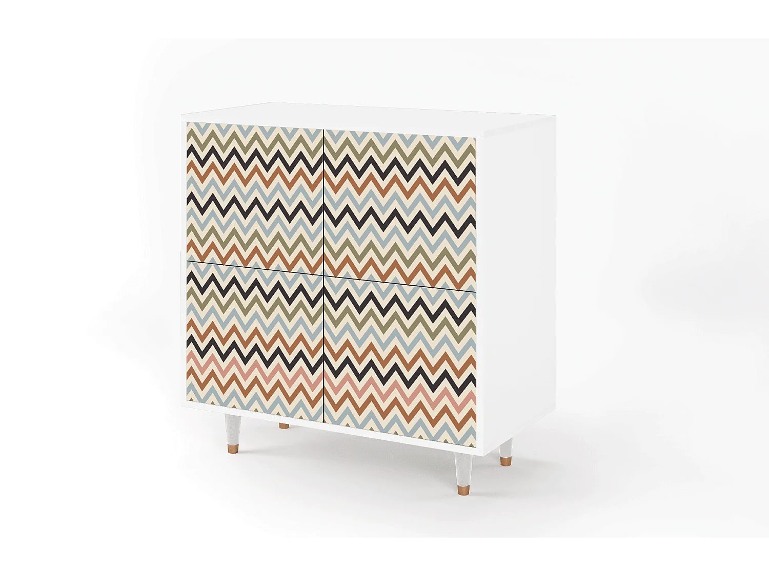 Credenza - 94x96x48 cm - BS3 - Bright Ripple, Bianco