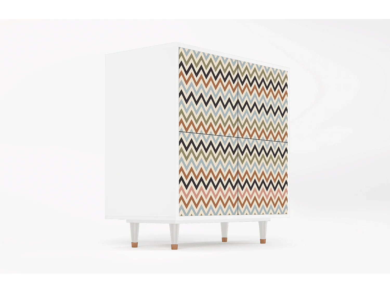 Credenza - 94x96x48 cm - BS3 - Bright Ripple, Bianco