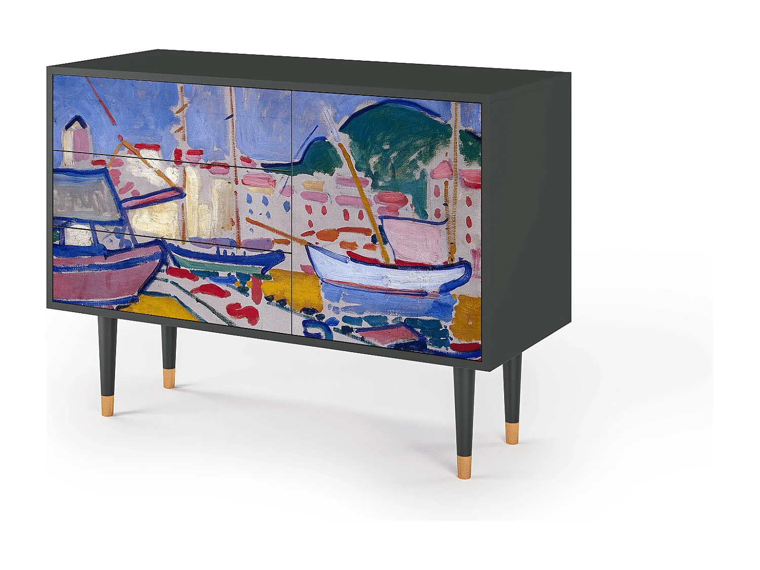Aparador - 115х84х41 cm - S3 - The Port of Collioure , Antracite