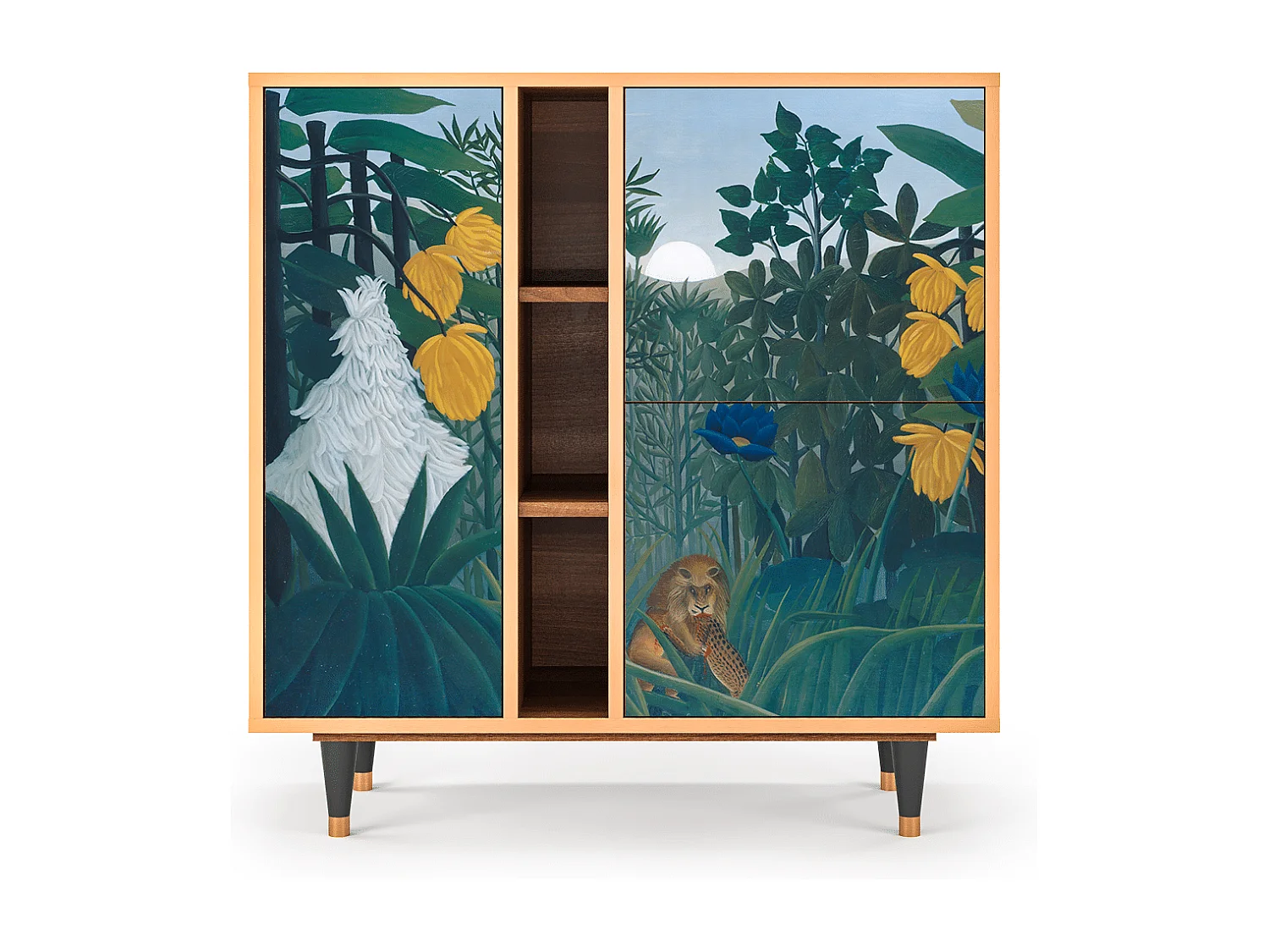 Dressoir - 94х96х41 cm - BS5 - The Repast of the Lion, Walnoot