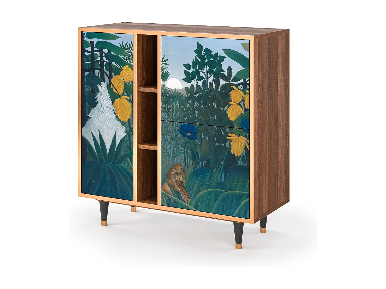 Dressoir - 94х96х41 cm - BS5 - The Repast of the Lion, Walnoot