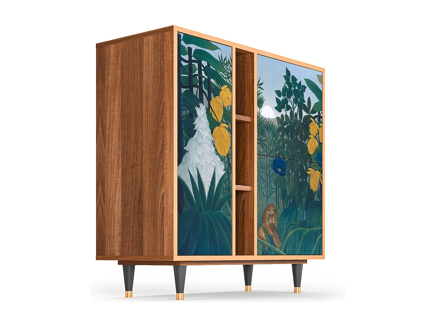 Dressoir - 94х96х41 cm - BS5 - The Repast of the Lion, Walnoot