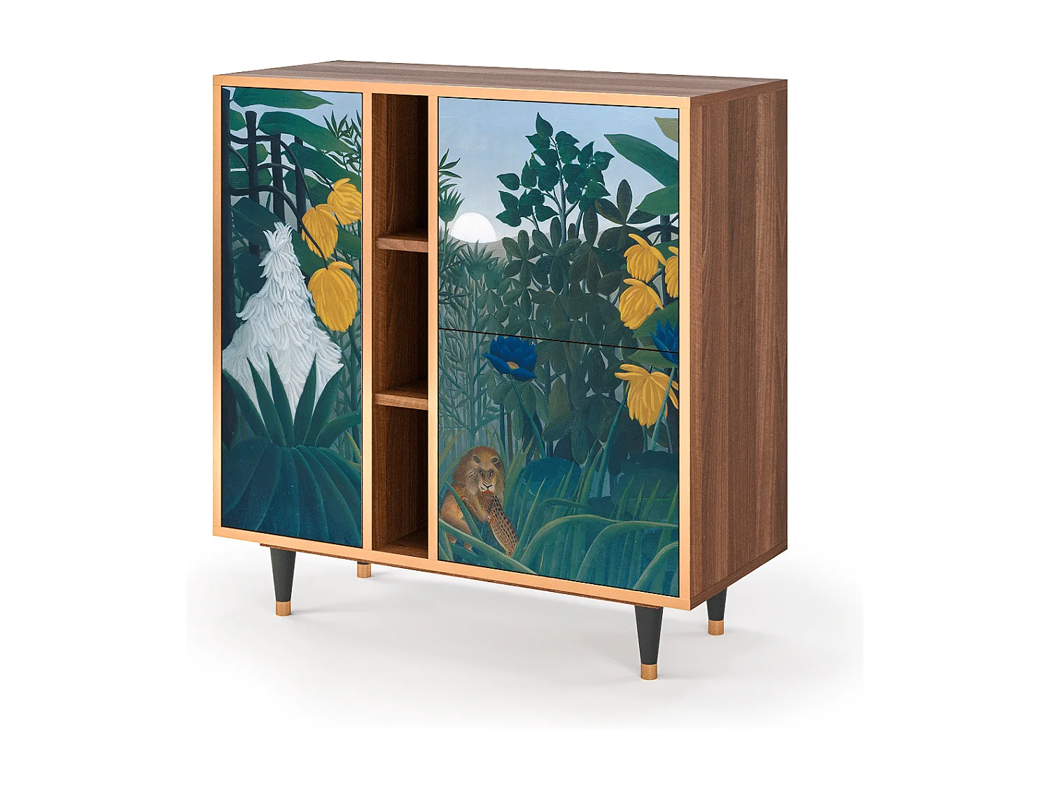 Buffet - 94х96х41 cm - BS5 - The Repast of the Lion, Noyer