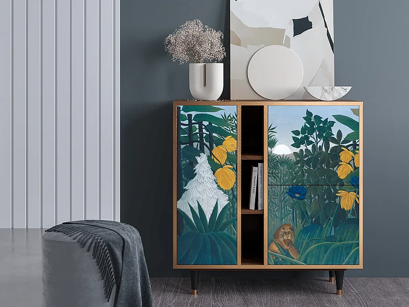 Buffet - 94х96х41 cm - BS5 - The Repast of the Lion, Noyer