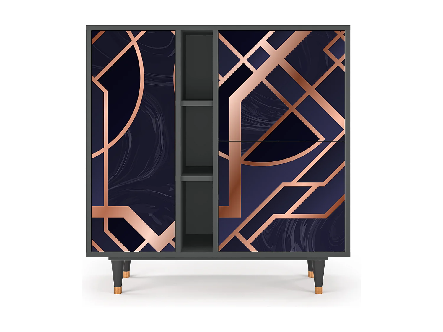 Dressoir - 94х96х41 cm - BS5 - Purple Temple, Antraciet