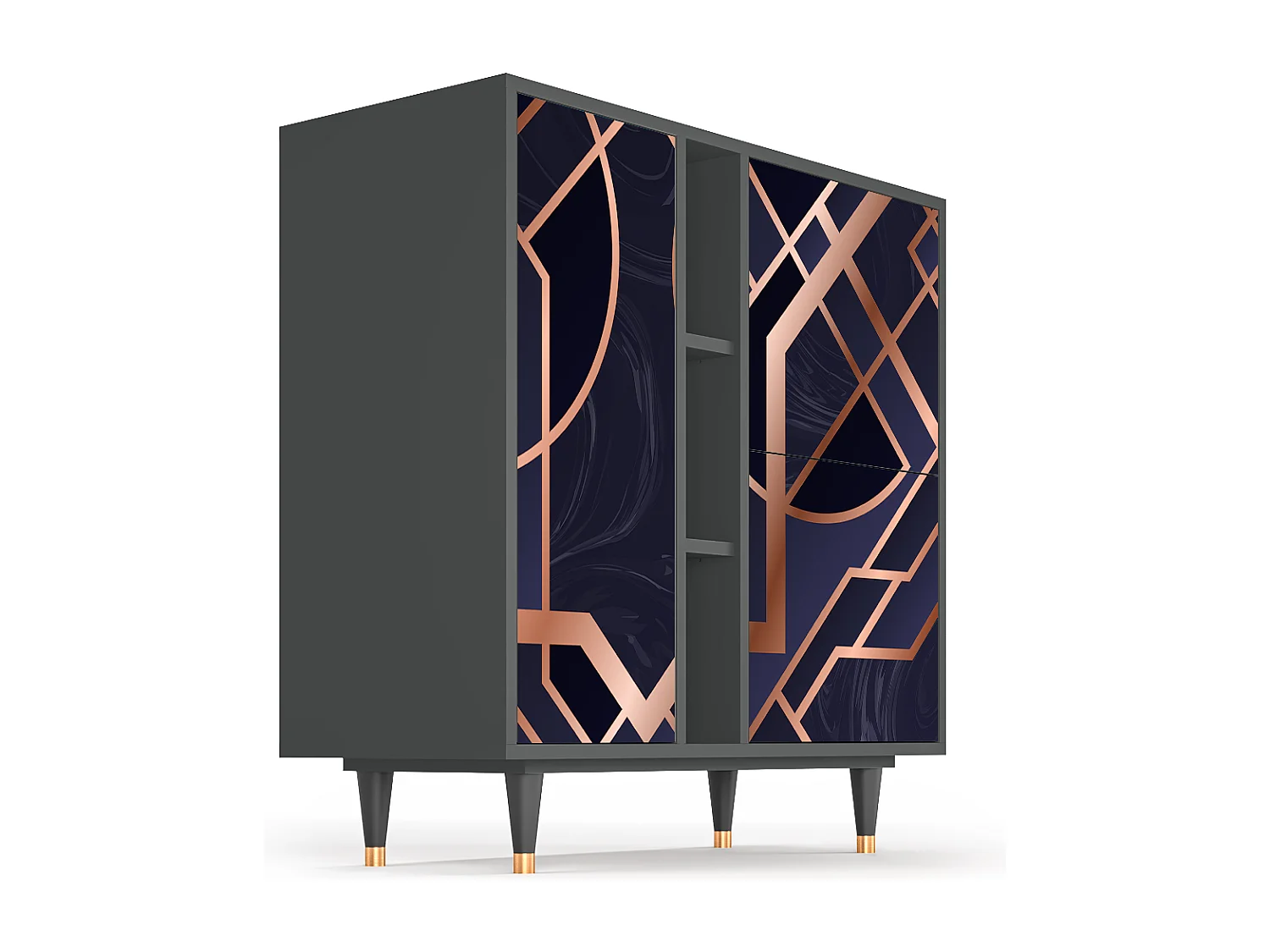 Dressoir - 94х96х41 cm - BS5 - Purple Temple, Antraciet