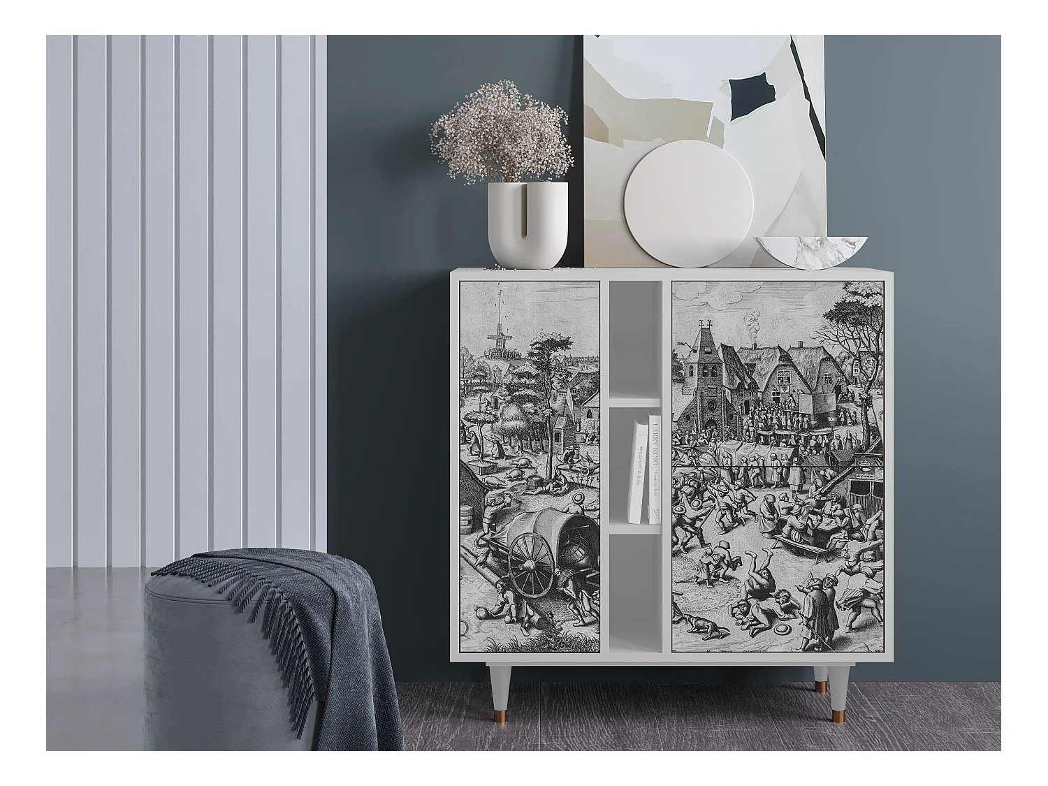 Sideboard - 94х96х41 cm - BS5 - The Festival of Saint, Weiß