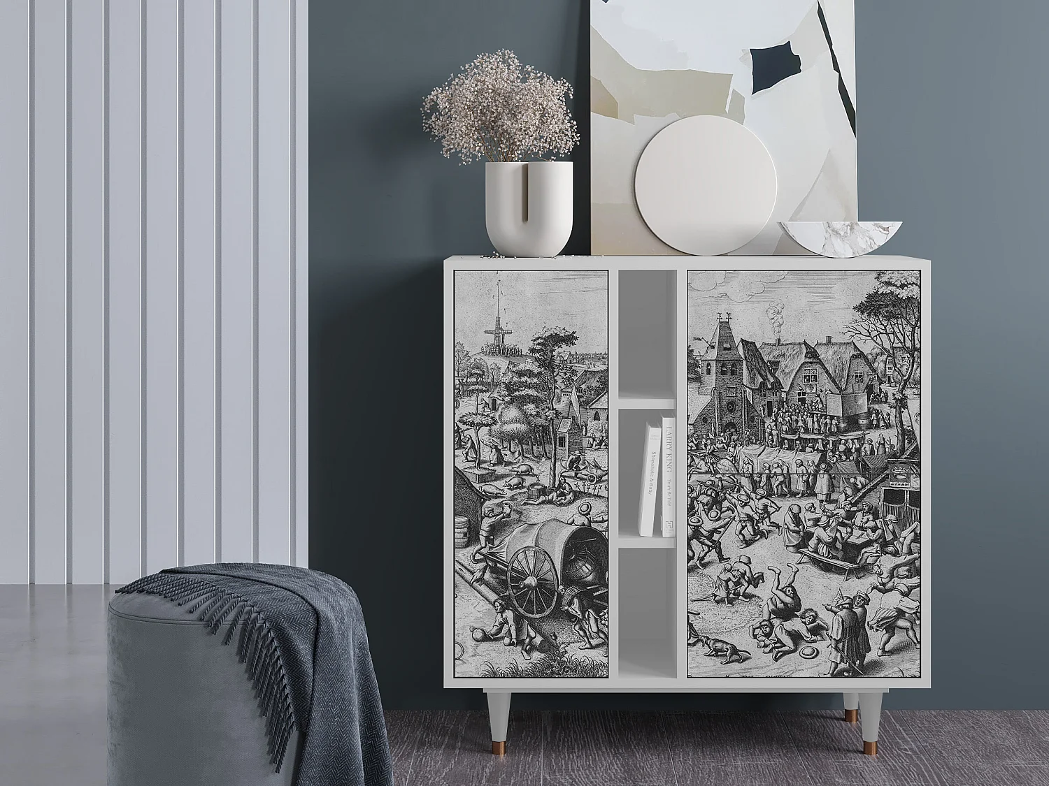 Kredens - 94х96х41 cm - BS5 - The Festival of Saint, Biały