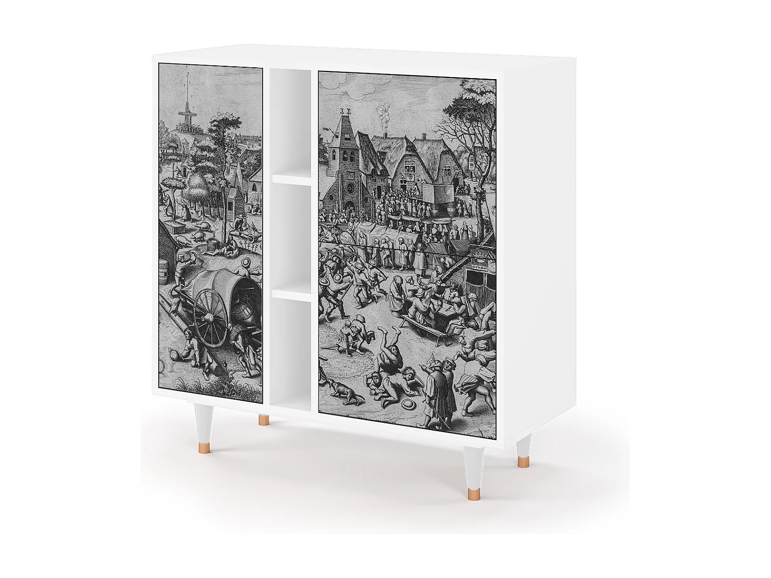 Kredens - 94х96х41 cm - BS5 - The Festival of Saint, Biały