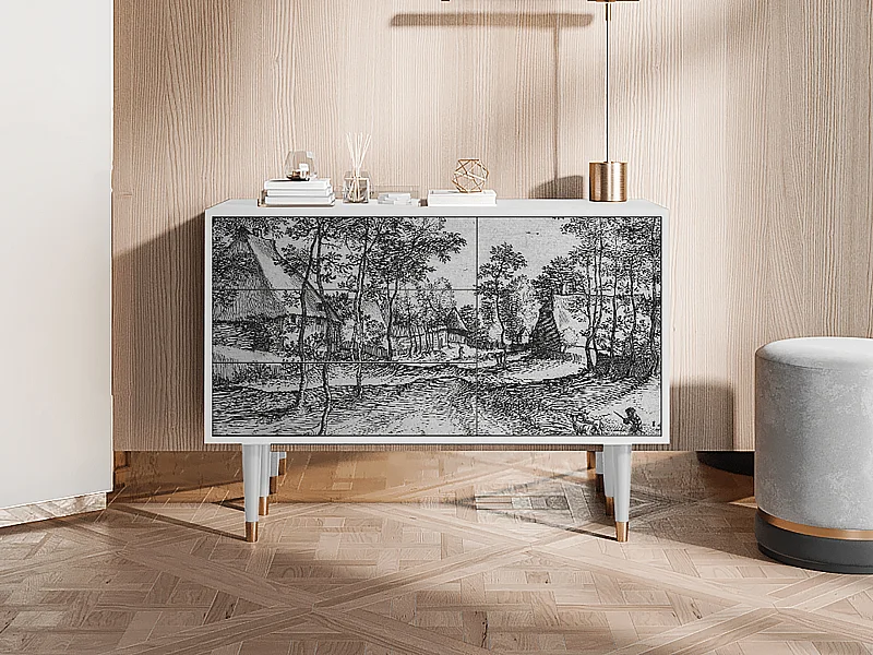 Buffet - 115х84х41 cm - S3 - Village Road, Blanc