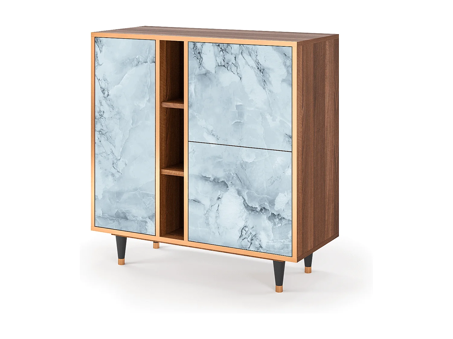 Sideboard - 94х96х41 cm - BS5 - Glacial Colour, Walnuss