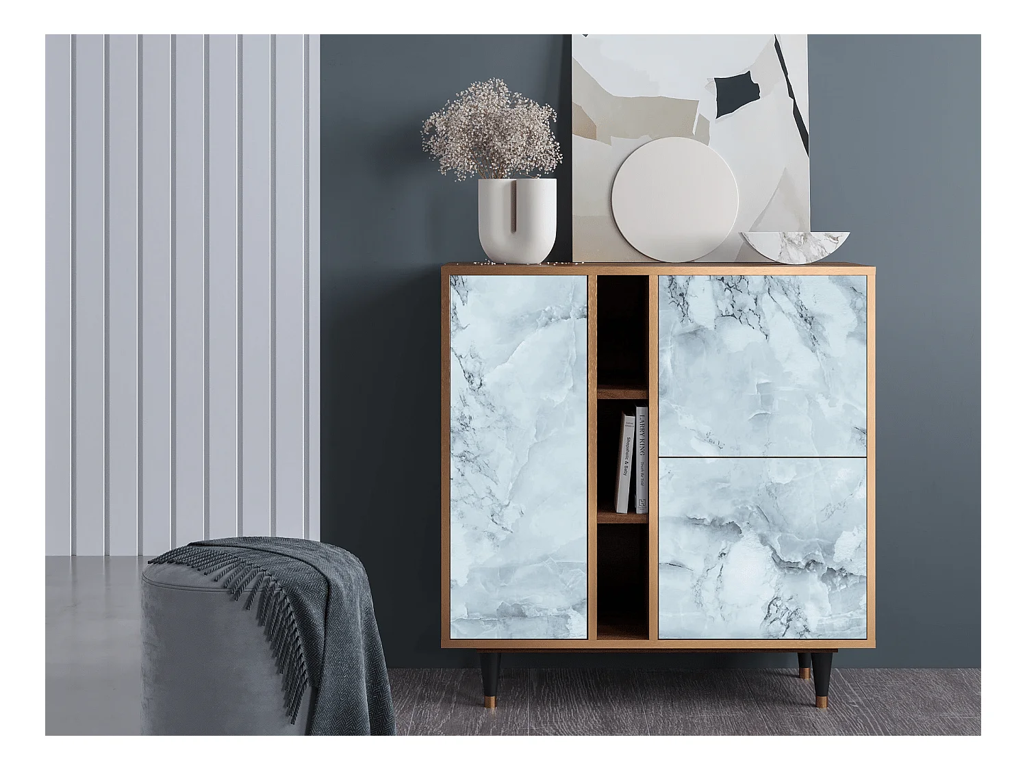 Buffet - 94х96х41 cm - BS5 - Glacial Colour, Noyer