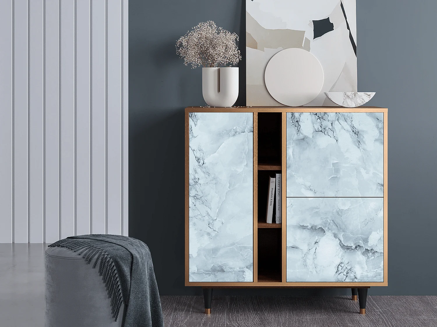 Kredens - 94х96х41 cm - BS5 - Glacial Colour, Orzech