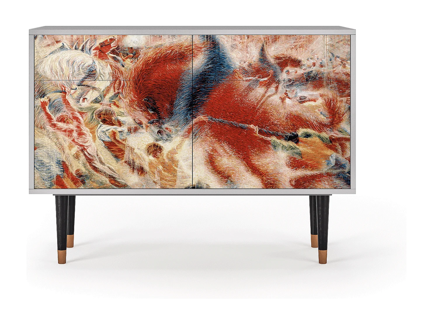 Sideboard - 115x85x48 cm - BS4 - The City Rises, Grau