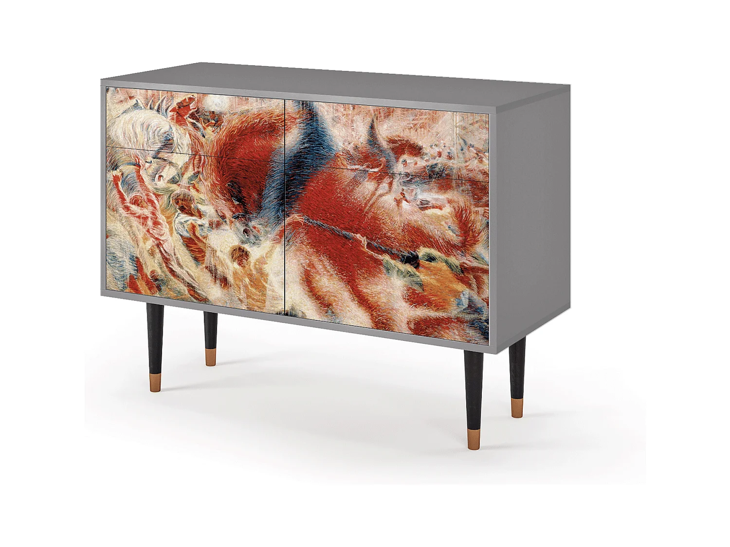 Sideboard - 115x85x48 cm - BS4 - The City Rises, Grau