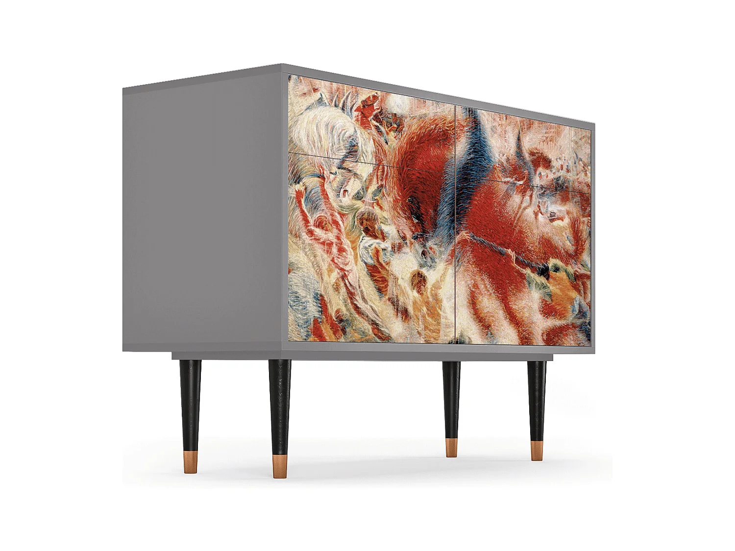 Sideboard - 115x85x48 cm - BS4 - The City Rises, Grau