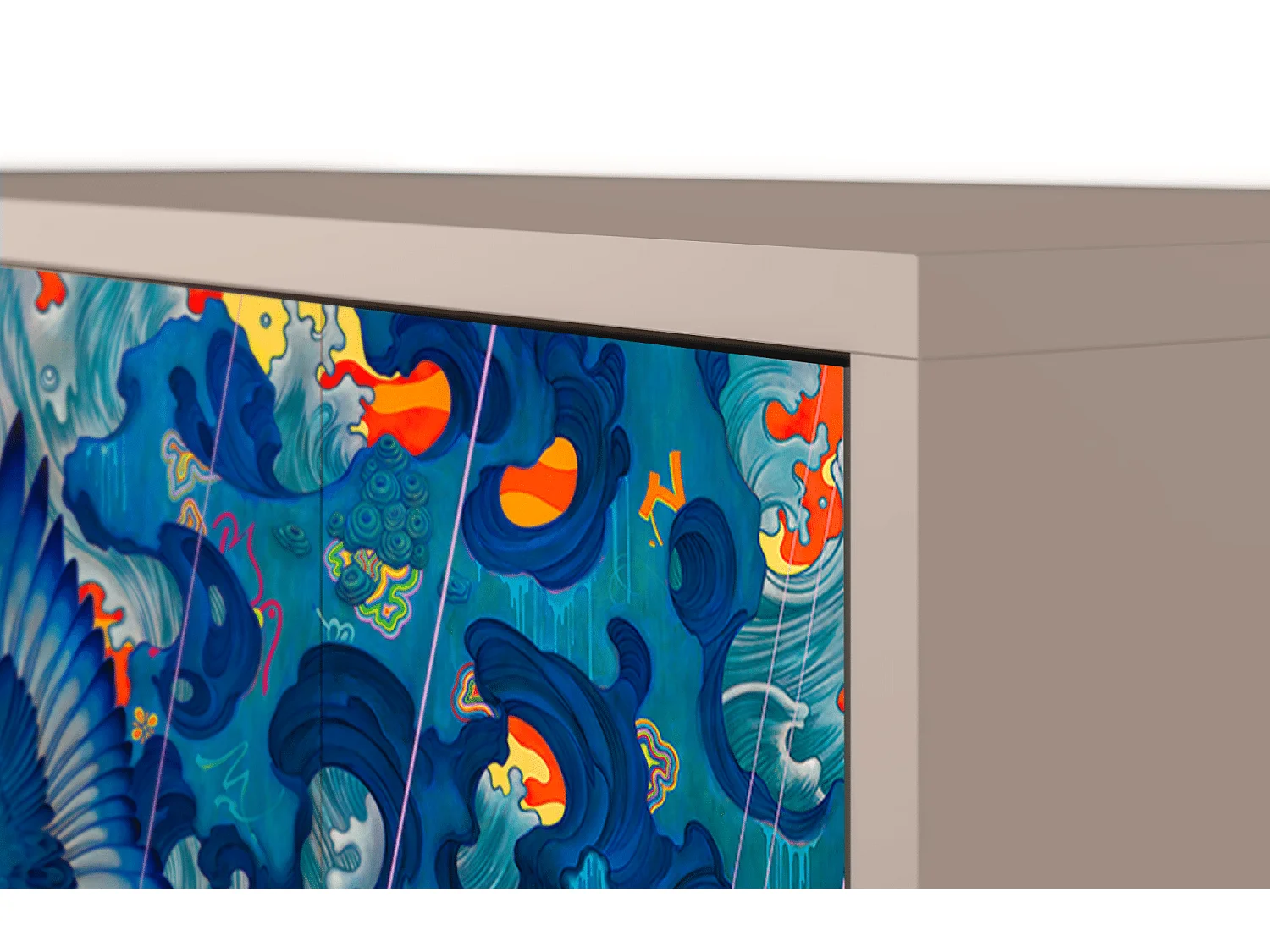 Credenza - 115х84х41 cm - S3 - The Girl - James Jean, Latte
