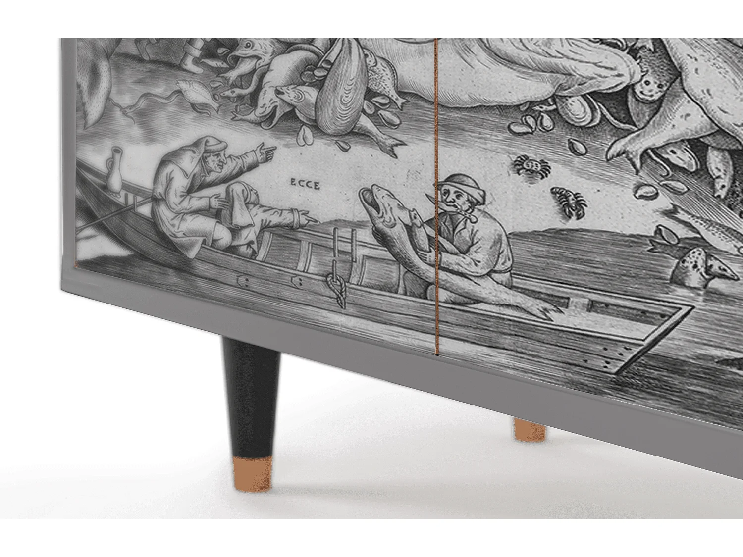 Dressoir - 94x96x48 cm - BS3 - Big Fish Eat Little, Grijs