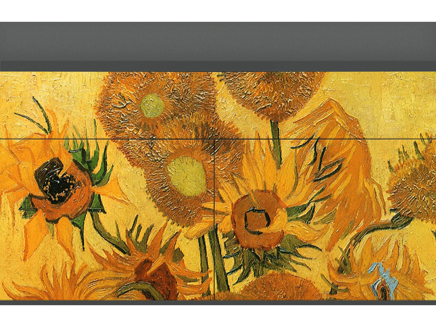 Credenza - 115x85x48 cm - BS4 - Sunflowers, Antracite