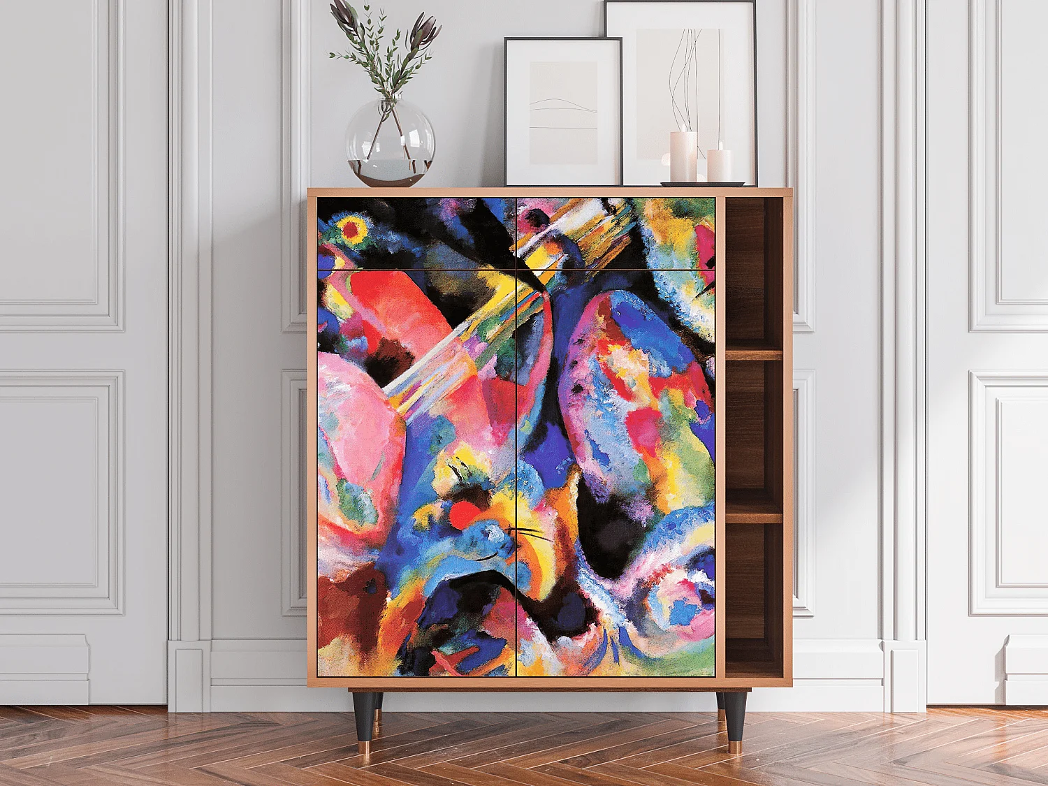 Buffet - 96х110х41 cm - BS6 - Kandinsky, Noyer