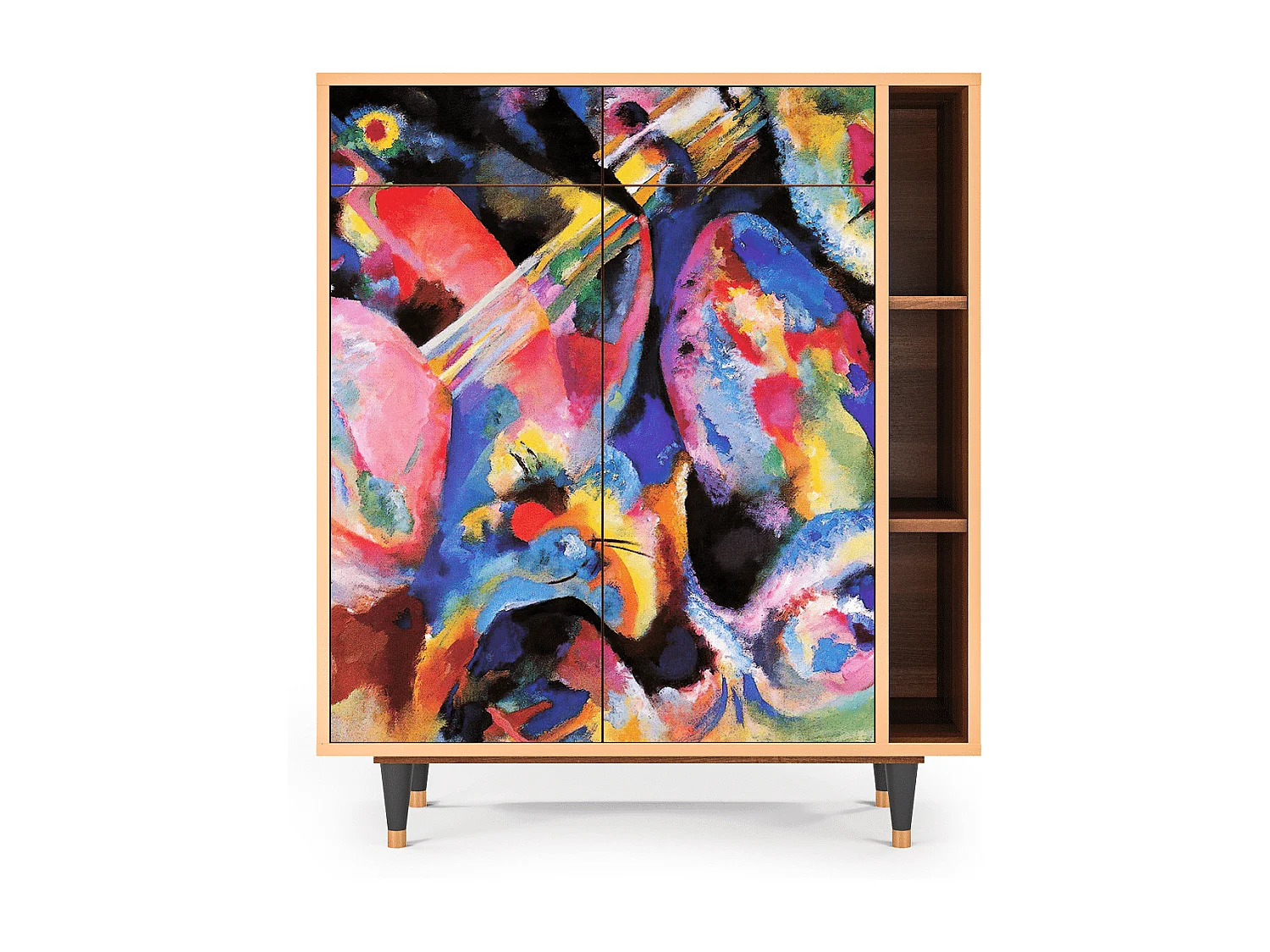 Buffet - 96х110х41 cm - BS6 - Kandinsky, Noyer