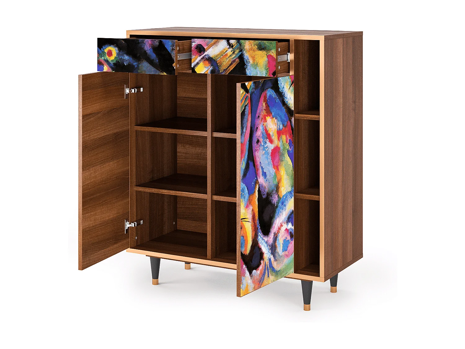 Buffet - 96х110х41 cm - BS6 - Kandinsky, Noyer