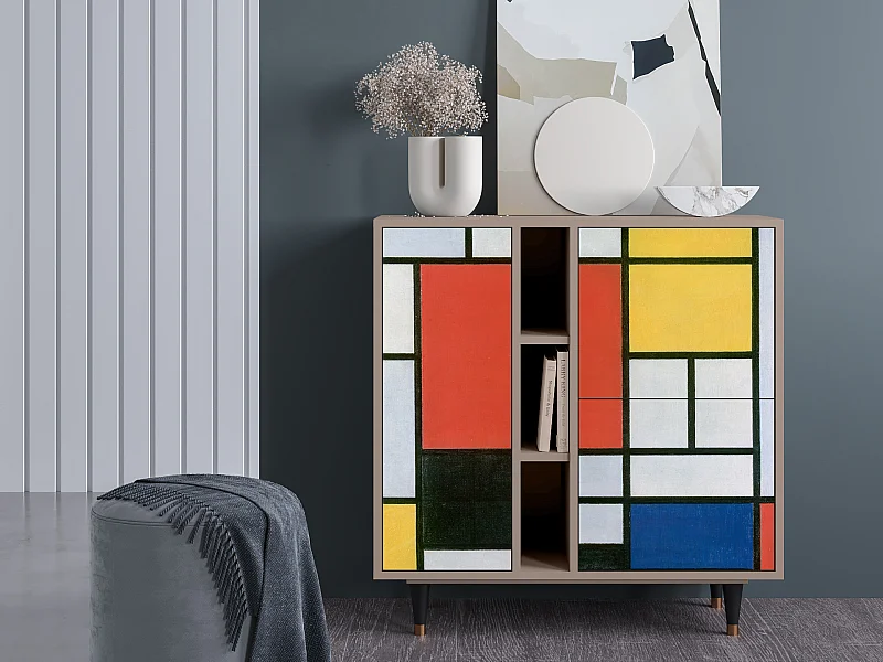 Buffet - 94х96х41 cm - BS5 - Composition, Latte