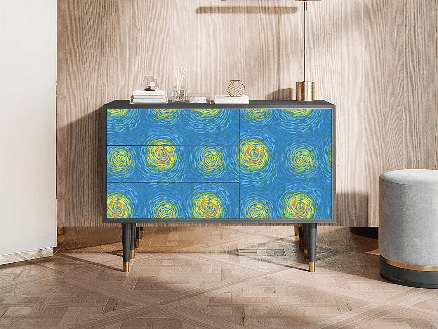 Buffet - 115х84х41 cm - S3 - Van Gogh Lights, Anthracite