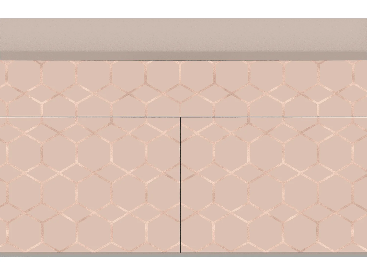 Dressoir - 115x85x48 cm - BS4 - Rose Honeycomb, Latte